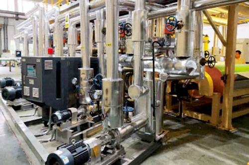 塑胶地板生产线控温