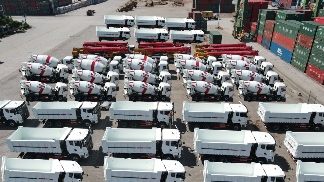 140台！三一装备满舱出海！(图2)