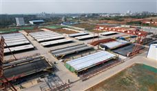 市域（郊）铁路成眉线视高梁场正式进入批量生产