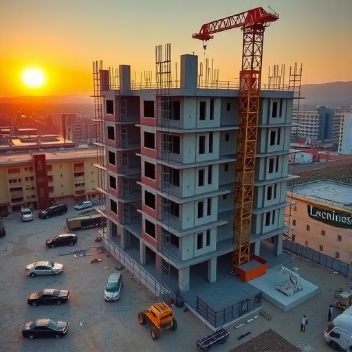 中铁七局承建洛阳市史家屯村改造项目一标段主体结构全面封顶