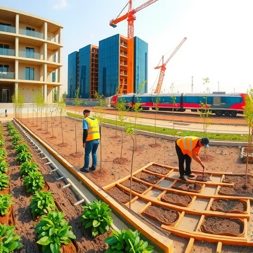 中交隧道局承建的高铁苏州北站项目工会组织开展“春意盎然，‘植’此青绿”植树节活动