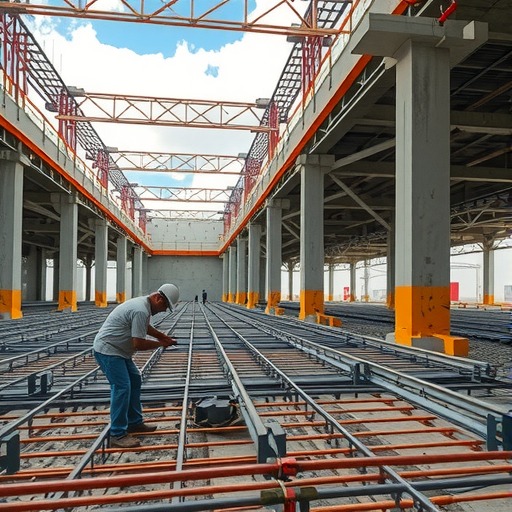 匠心筑精品 国能宁煤聚甲醛项目10kV 变电所钢筋绑扎如火如荼