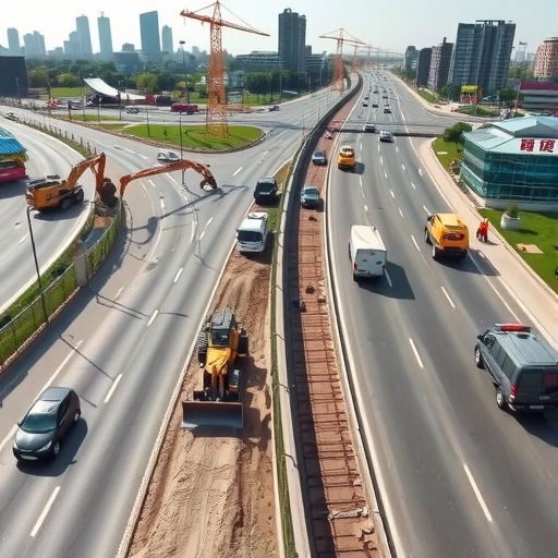 江西南昌：高新大道快速化改造工程稳步推进