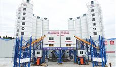 铁建重工集装箱式搅拌站助力四川阆营高速建设