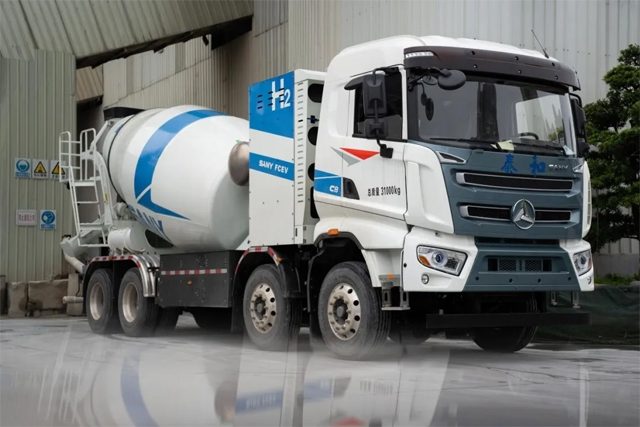 广州白云区首批三一氢能源搅拌车投入运营！(图1)
