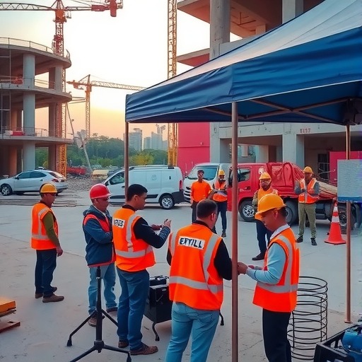 中建一局三公司北京分公司朝阳金茂璞樾项目组织开展一线工人免费体检活动