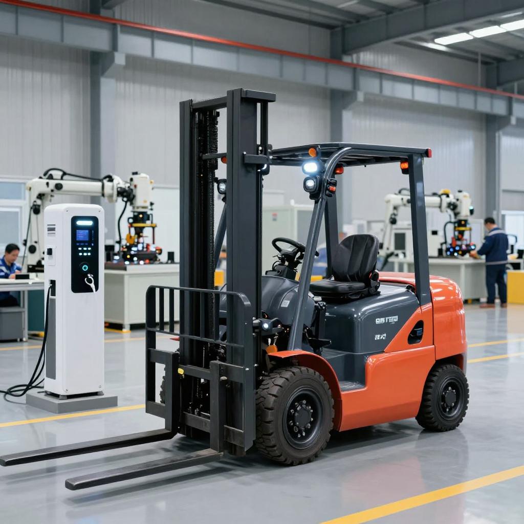 柳工F系列纯电动叉车下线(图4)