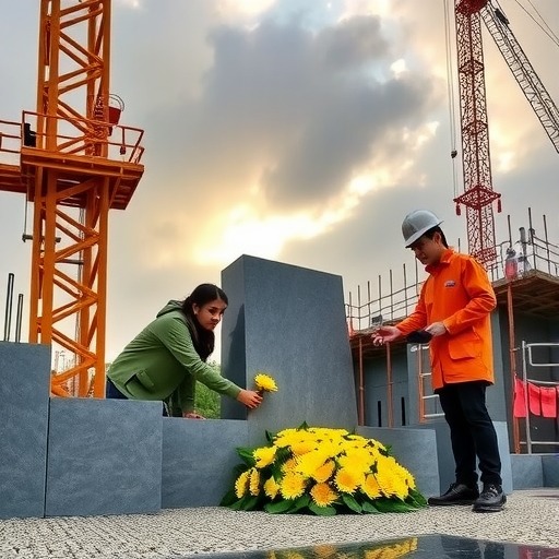 中交一公局集团有限公司乌海项目组织青年职工开展清明祭英烈活动