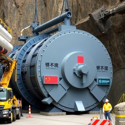 国产首台出口瑞士新型双护盾硬岩掘进机(TBM)始发(图2)