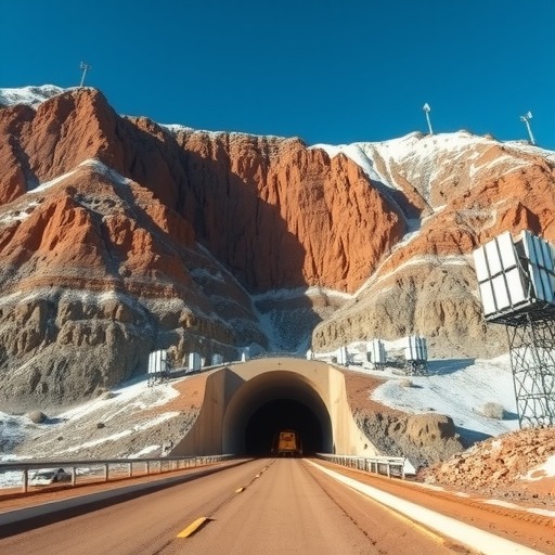 打通天山!中国电信5G赋能世界最长“天山胜利隧道”建设(图1) 打通天山!中国电信5G赋能世界最长“天山胜利隧道”建设(图1)