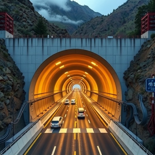 云南省在建最长双向六车道公路隧道顺利贯通(图1) 云南省在建最长双向六车道公路隧道顺利贯通(图1)