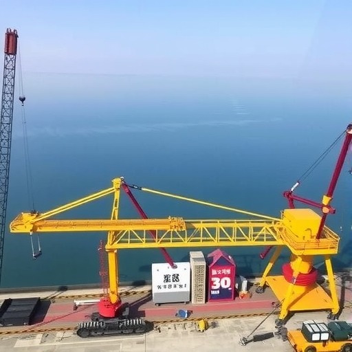 变幅式打桩船“二航长青”轮启航：桩架高150米(图1)