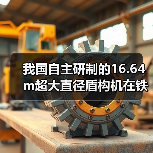 我国自主研制的16.64m超大直径盾构机在铁建重工下线（图1）