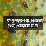 交通部部长李小鹏调研我司厦蓉高速项目（图4）