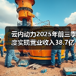 云内动力2025年前三季度实现营业收入38.7亿元