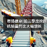 市场信息|前三季度挖掘机销量同比大幅增长