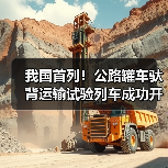 我国首列!公路罐车驮背运输试验列车成功开行(图2) 我国首列!公路罐车驮背运输试验列车成功开行(图2)