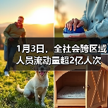 1月3日，全社会跨区域人员流动量超2亿人次