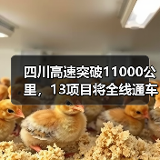 四川高速突破11000公里，13项目将全线通车