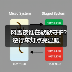 风雪夜谁在默默守护？逆行车灯点亮温暖（图2）