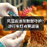 风雪夜谁在默默守护？逆行车灯点亮温暖（图3）