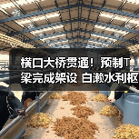 横口大桥贯通！预制T梁完成架设 白濑水利枢纽工程推进（图2）