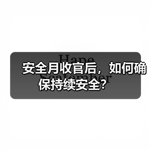 安全月收官后，如何确保持续安全？（图4）