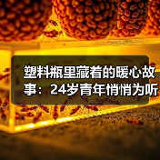 塑料瓶里藏着的暖心故事:24岁青年悄悄为听障老人攒瓶送物(图4) 塑料瓶里藏着的暖心故事:24岁青年悄悄为听障老人攒瓶送物(图4)