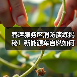 春运服务区消防演练揭秘!新能源车自燃如何应对?(图2) 春运服务区消防演练揭秘!新能源车自燃如何应对?(图2)