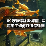 60万颗螺丝零误差!深海钳工如何打造港珠澳大桥毫米级精度(图3) 60万颗螺丝零误差!深海钳工如何打造港珠澳大桥毫米级精度(图3)