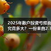 2025年散户投资亏损面究竟多大？一份来自2.3万真实账户的追踪数据告诉你答案