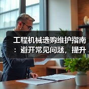 工程机械选购维护指南:避开常见问题,提升设备效率2026(图4) 工程机械选购维护指南:避开常见问题,提升设备效率2026(图4)