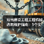 双当建设工程工程机械选购维护指南:5个实用方法解析(图2) 双当建设工程工程机械选购维护指南:5个实用方法解析(图2)
