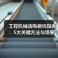 工程机械选购避坑指南:5大关键方法与场景解析(图2) 工程机械选购避坑指南:5大关键方法与场景解析(图2)